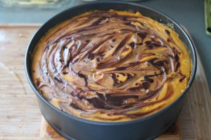 My chocolate pumpkin cheesecake