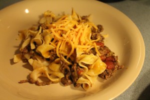 My Beef Chili Noodle Skillet