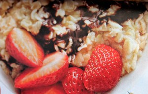 Strawberries & Chocolate Syrup