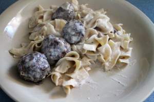 My Meatball Stroganoff