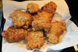 My cauliflower fritters