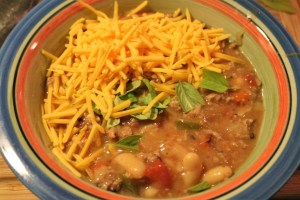 My turkey chili!